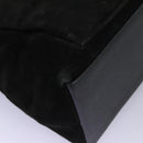 GUCCI Bamboo Hand Bag Suede 2way Black Gold 002 2058 0508 0 Auth 119581-8