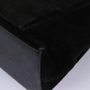 GUCCI Bamboo Hand Bag Suede 2way Black Gold 002 2058 0508 0 Auth 119581-15