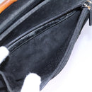 GUCCI Bamboo Hand Bag Suede 2way Black Gold 002 2058 0508 0 Auth 119581-19