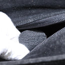 GUCCI Bamboo Hand Bag Suede 2way Black Gold 002 2058 0508 0 Auth 119581-12