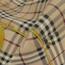 BURBERRY Nova Check Tote Bag PVC Beige Auth 119595-14