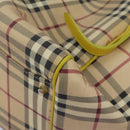 BURBERRY Nova Check Tote Bag PVC Beige Auth 119595-15