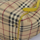 BURBERRY Nova Check Tote Bag PVC Beige Auth 119595-10