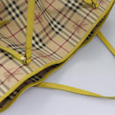 BURBERRY Nova Check Tote Bag PVC Beige Auth 119595-7