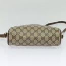 GUCCI GG Supreme Web Sherry Line Bag PVC Beige Gold 001 115 6655 Auth 119601-5