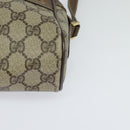 GUCCI GG Supreme Web Sherry Line Bag PVC Beige Gold 001 115 6655 Auth 119601-15