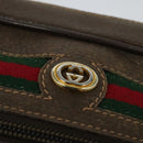 GUCCI GG Supreme Web Sherry Line Bag PVC Beige Gold 001 115 6655 Auth 119601-18