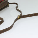 GUCCI GG Supreme Web Sherry Line Bag PVC Beige Gold 001 115 6655 Auth 119601-7