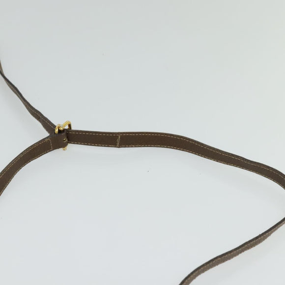 GUCCI GG Supreme Web Sherry Line Bag PVC Beige Gold 001 115 6655 Auth 119601