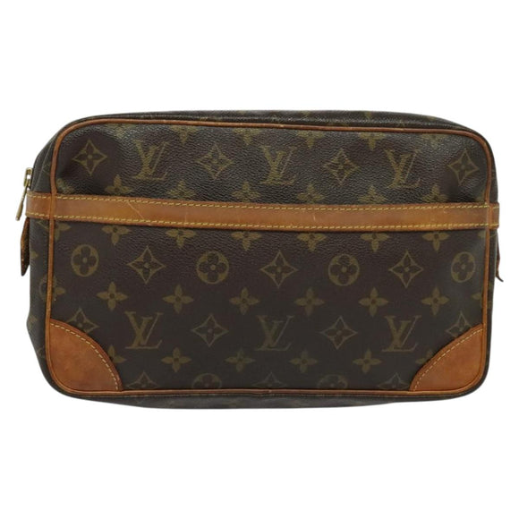 LOUIS VUITTON Monogram Compiegne 28 Clutch Bag M51845 LV Auth 119603
