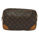 LOUIS VUITTON Monogram Compiegne 28 Clutch Bag M51845 LV Auth 119603-3