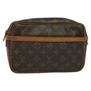 LOUIS VUITTON Monogram Compiegne 23 Clutch Bag M51847 LV Auth 119618-1