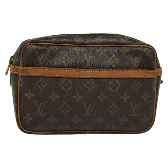 LOUIS VUITTON Monogram Compiegne 23 Clutch Bag M51847 LV Auth 119618