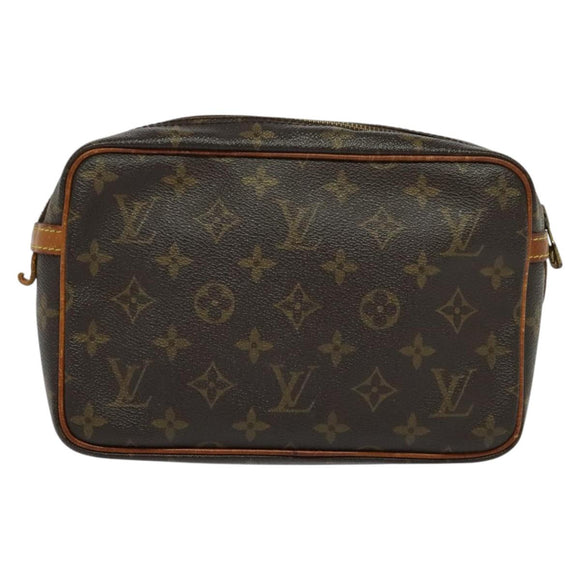 LOUIS VUITTON Monogram Compiegne 23 Clutch Bag M51847 LV Auth 119618