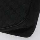 GUCCI GG Canvas Shoulder Bag Black 121023 Auth 119620-17