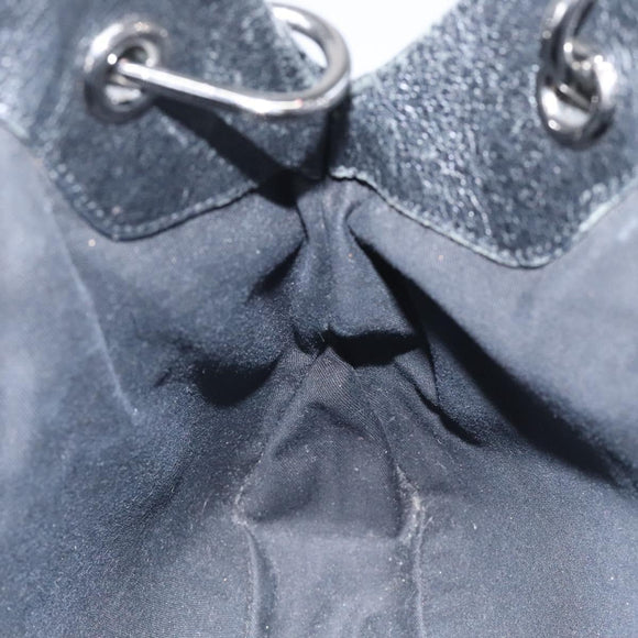 GUCCI GG Canvas Shoulder Bag Black 121023 Auth 119620