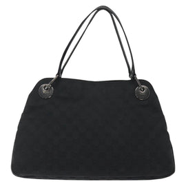 GUCCI GG Canvas Shoulder Bag Black 121023 Auth 119620 - 0