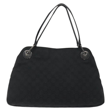 GUCCI GG Canvas Shoulder Bag Black 121023 Auth 119620 - 0