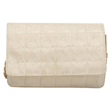 CHANEL New Travel Line Chain Wallet Nylon Gold CC Auth 119624 - 0