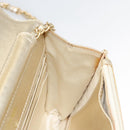 CHANEL New Travel Line Chain Wallet Nylon Gold CC Auth 119624-21