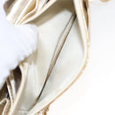 CHANEL New Travel Line Chain Wallet Nylon Gold CC Auth 119624-24