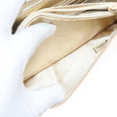 CHANEL New Travel Line Chain Wallet Nylon Gold CC Auth 119624-26