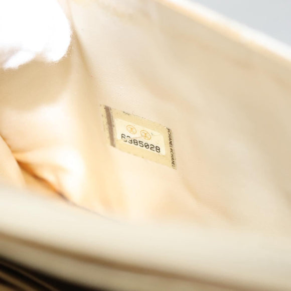 CHANEL New Travel Line Chain Wallet Nylon Gold CC Auth 119624