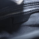 GUCCI GG Canvas Bamboo Push Lock Hand Bag Black Auth 119629A-15