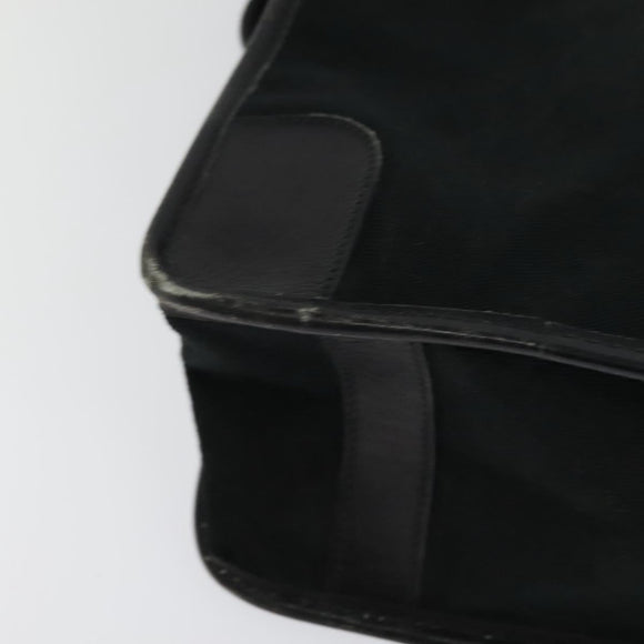 GUCCI GG Canvas Clutch Bag Black Gold Auth 119645