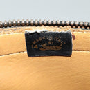 GUCCI GG Canvas Clutch Bag Black Gold Auth 119645-12