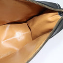 GUCCI GG Canvas Clutch Bag Black Gold Auth 119645-10