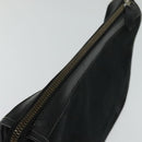 GUCCI GG Canvas Clutch Bag Black Gold Auth 119645-5