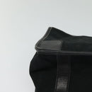 GUCCI GG Canvas Clutch Bag Black Gold Auth 119645-7