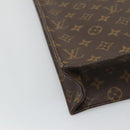 LOUIS VUITTON Monogram Sac Plat Hand Bag M51140 LV Auth 119655-14