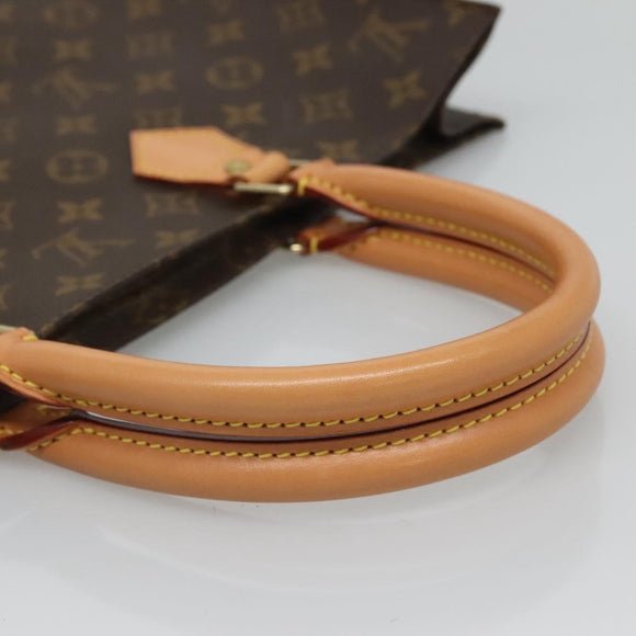 LOUIS VUITTON Monogram Sac Plat Hand Bag M51140 LV Auth 119655