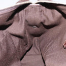 GUCCI GG Canvas Web Sherry Line Hand Bag Beige Silver 145759 Auth 119676-22