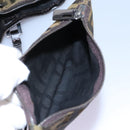 FENDI Zucca Canvas Hand Bag Khaki Auth 119690-24