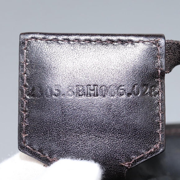 FENDI Zucca Canvas Hand Bag Khaki Auth 119690