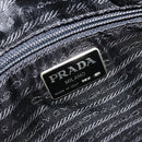 PRADA Quilted Chain Shoulder Bag Lamb Skin Black Gold Auth 119692-11