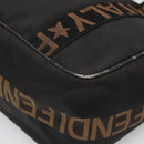 FENDI Zucca Canvas Tote Bag Black Silver Auth 119700-15