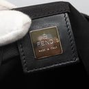 FENDI Zucca Canvas Tote Bag Black Silver Auth 119700-17
