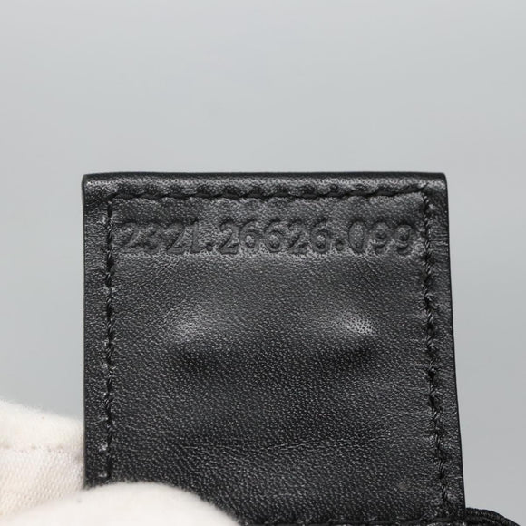 FENDI Zucca Canvas Tote Bag Black Silver Auth 119700