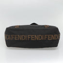 FENDI Zucca Canvas Tote Bag Black Silver Auth 119700-5