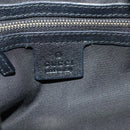 GUCCI GG Canvas Shoulder Bag Black Gold 203503 Auth 119701-17