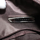 BURBERRY Nova Check Hand Bag Canvas Beige Silver Auth 119702A-10