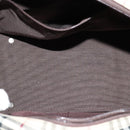 BURBERRY Nova Check Hand Bag Canvas Beige Silver Auth 119702A-11