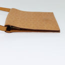 CELINE C Macadam Canvas Shoulder Bag Leather Brown gold Auth 119706-3