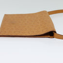 CELINE C Macadam Canvas Shoulder Bag Leather Brown gold Auth 119706-4