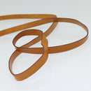 CELINE C Macadam Canvas Shoulder Bag Leather Brown gold Auth 119706-7