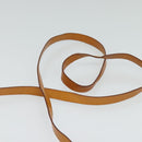 CELINE C Macadam Canvas Shoulder Bag Leather Brown gold Auth 119706A-14